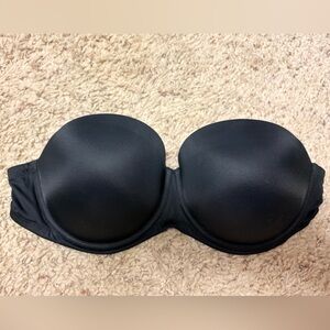 PINK Victoria's Secret Black Strapless Bra